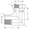 World Wide Fittings Male Pipe To Female Pipe Swivel 90 Deg. Elbow 9405X04X04 - alternate 2